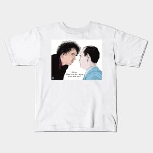 Bernard Black and the cleaner, Black Books, Grapes of Wrath. Kids T-Shirt